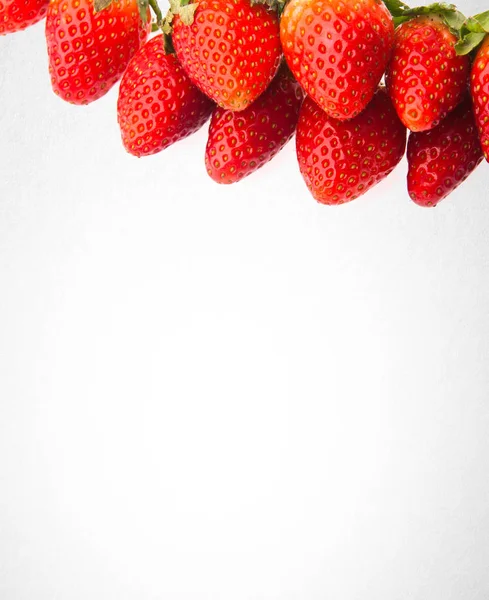 Strawberry Fresh Red Strawberry Background — Stock Photo, Image