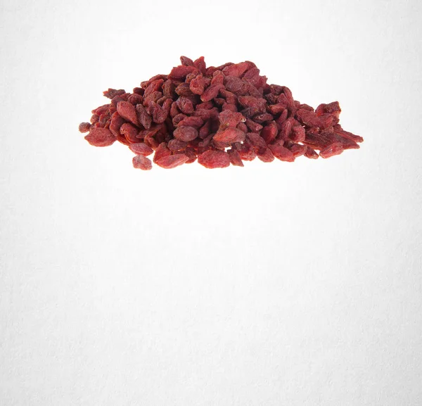 Bagas Goji ou bagas goji secas vermelhas no fundo . — Fotografia de Stock