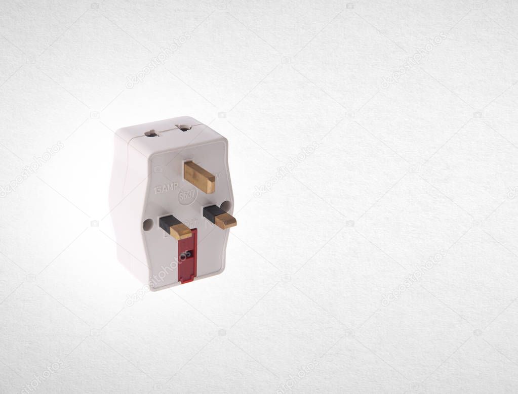 Power Adaptor or UK Power Adaptor on the background
