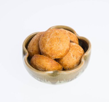 Fıstık çerez veya bir arka plan üzerinde Çince Geleneksel fıstık kurabiye