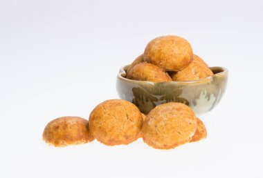 Fıstık çerez veya bir arka plan üzerinde Çince Geleneksel fıstık kurabiye