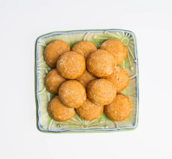 Biscuits aux arachides ou biscuits traditionnels chinois aux arachides sur un backgr — Photo