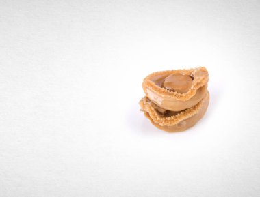 abalones veya arka planda ham abalones.