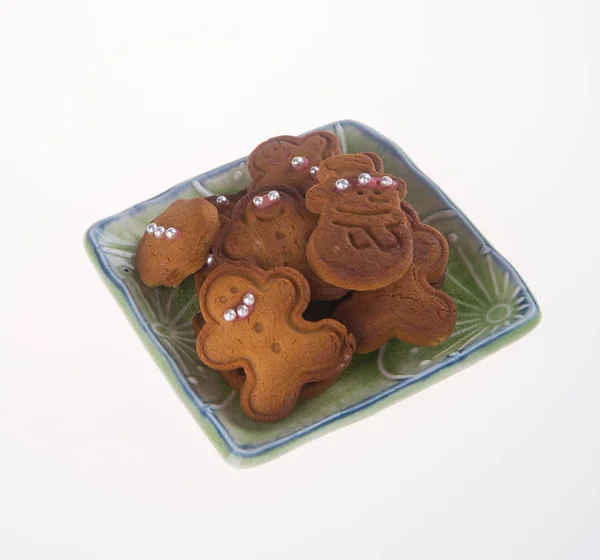 クッキー 背景にクリスマス クッキー クッキー 背景にジンジャーブレッド クッキー — ストック写真