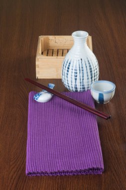 Japon mutfağı. arka planda aşkına