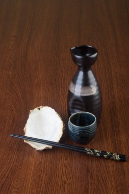 Japon mutfağı. arka planda aşkına