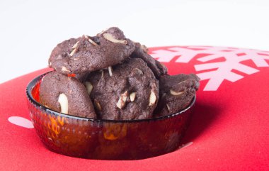 badem çikolata Çerezler özgeçmişlerine yongaları.