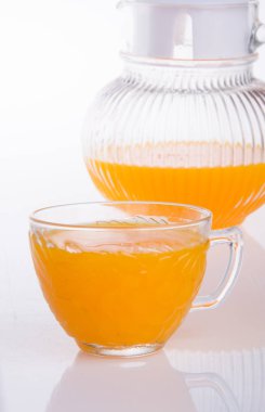 bir arka plan üzerine portakal suyu