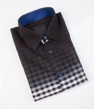 gömlek. arka plan üzerinde katlanmış erkek gömlek