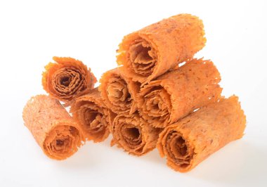 Mürekkep balığı veya kuru mürekkep balığı bir arka plan üzerinde kaydırma