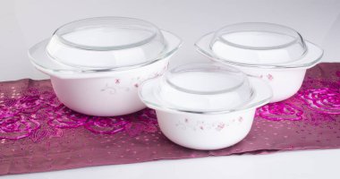 Seramik gıda aranjman arka plan.