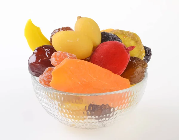 Preserved Fruits Mix Preserved Fruits Background — Stock Photo, Image