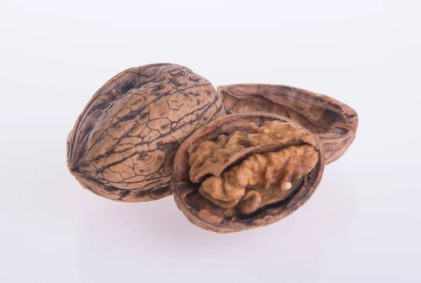 Nut. walnut on the background — Stock Photo, Image