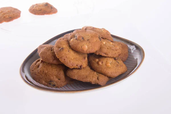 Galletas. cookies en el fondo —  Fotos de Stock