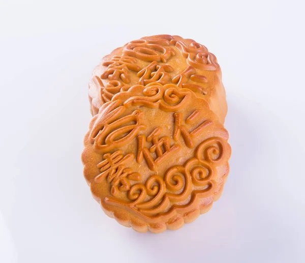 Mooncake, das chinesische Wort auf dem Mondkuchen ist kein Logo oder tra — Stockfoto