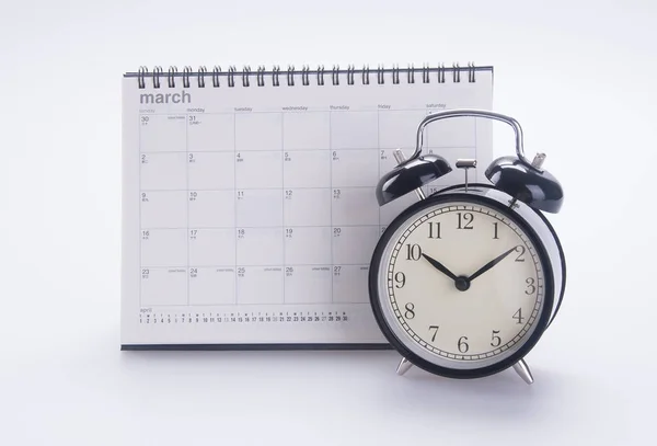 Alarm Clock Calendar Alarm Clock Calendar Background — Stock Photo, Image
