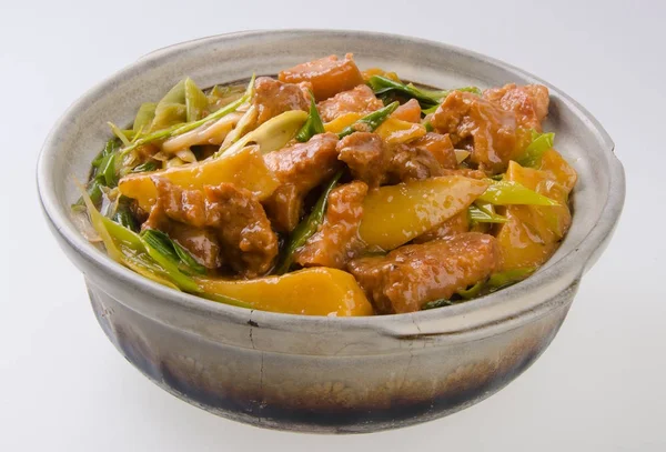 Schweinefleisch Chinesische Küche Asiatisches Essen — Stockfoto