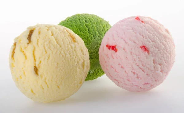 冰淇淋勺 冰淇淋背景 — 图库照片