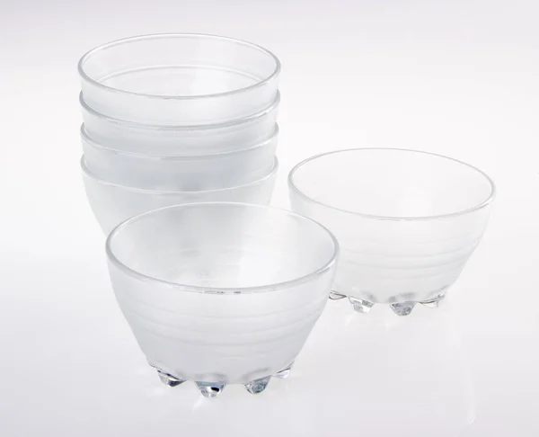 Glass Bowl Crystal Glass Bowl Background — Stock Photo, Image