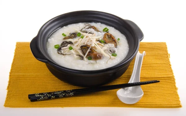 Porridge Dried Oysters Chicken Porridge — Stock Photo, Image