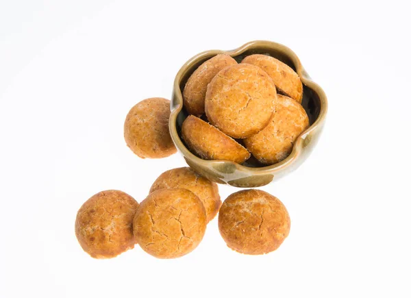 Peanut Cookies Eller Kinesiska Traditionella Peanut Cookies Bakgrund — Stockfoto