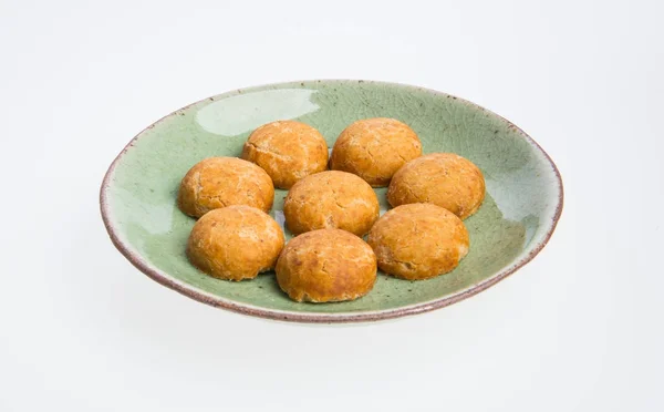 Pinda Koekjes Chinese Traditionele Pinda Cookies Een Achtergrond — Stockfoto