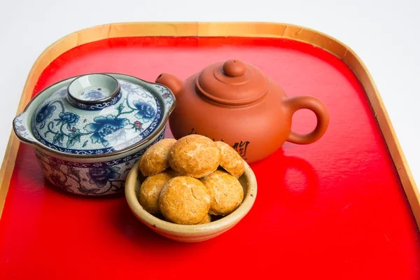 Galletas Cacahuete Palabras Chinas Logotipo Marca Registrada — Foto de Stock