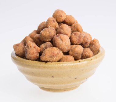 Fıstık veya bir arka plan üzerine kavrulmuş fıstık.