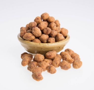 Fıstık veya bir arka plan üzerine kavrulmuş fıstık