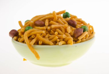 murukku ya da arka plan üzerinde geleneksel Hint aperatif