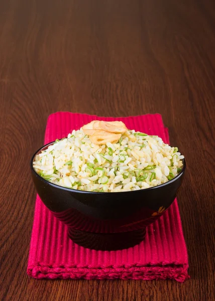 Japonská Kuchyně Smažená Rýže Pozadí — Stock fotografie