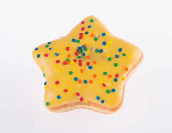 Αστέρι σχήμα ντόνατ σε φόντο — Φωτογραφία Αρχείου