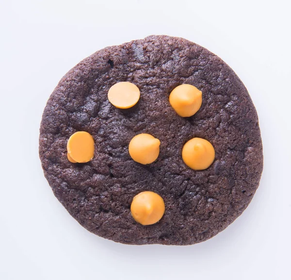 背景上のチョコレート チップ クッキー — ストック写真