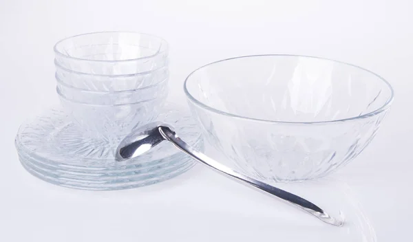 Glass bowl on a background — Stock Photo, Image