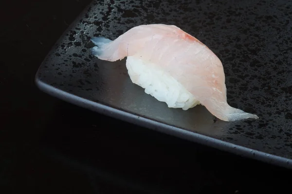 Japon mutfağı. Arka planda suşi var. — Stok fotoğraf