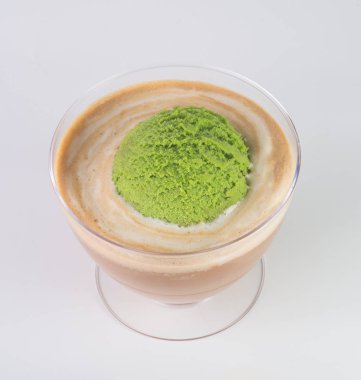 dondurma. dondurma kaşık arka plan üzerinde