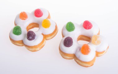 çörek. bir arka plan üzerinde çörek