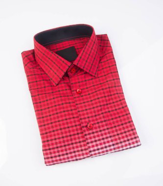 gömlek. arka plan üzerinde katlanmış erkek gömlek