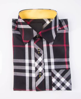 gömlek. arka plan üzerinde katlanmış erkek gömlek