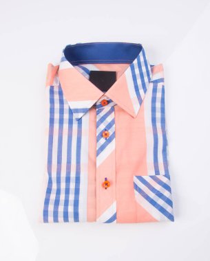 gömlek. arka plan üzerinde katlanmış erkek gömlek