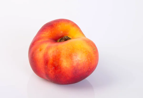 Donut Peaches Flat Peaches Background — Stock Photo, Image