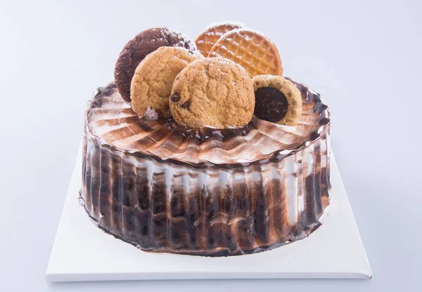 케이크입니다 초콜릿 아이스크림 케이크 — 스톡 사진