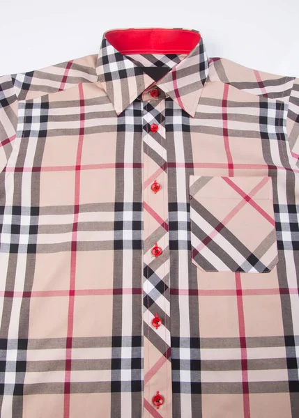 Shirt Mens Shirt Close Achtergrond — Stockfoto