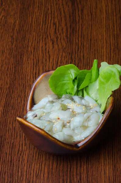 日本料理 背景に寿司蛸 — ストック写真