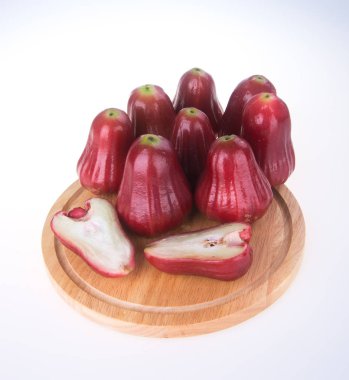Rose elma. Rose apple arka planda