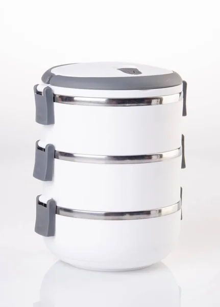 Food Container Tiffin, Food Container on background. — Stock Photo, Image