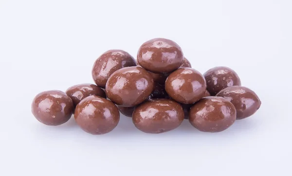 Čokoládové kuličky. čokoládové kuličky na pozadí — Stock fotografie