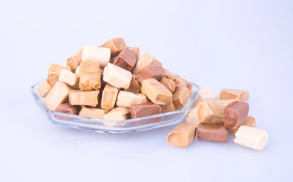 Candies. caramel candies. caramel candies on a background. caram — Stock Photo, Image