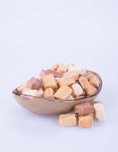 Candies. caramel candies. caramel candies on a background. caram — Stock Photo, Image