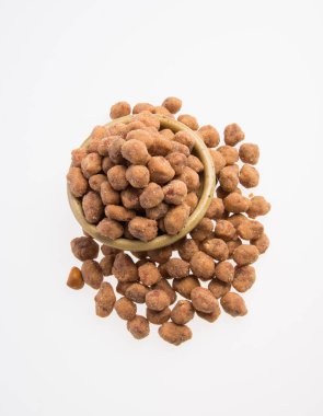 Fıstık veya bir arka plan üzerine kavrulmuş fıstık